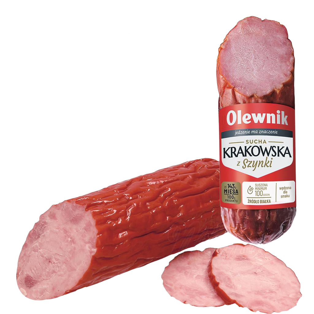 Saucisson sec de porc polonais “Krakowska z Szynki” 320g