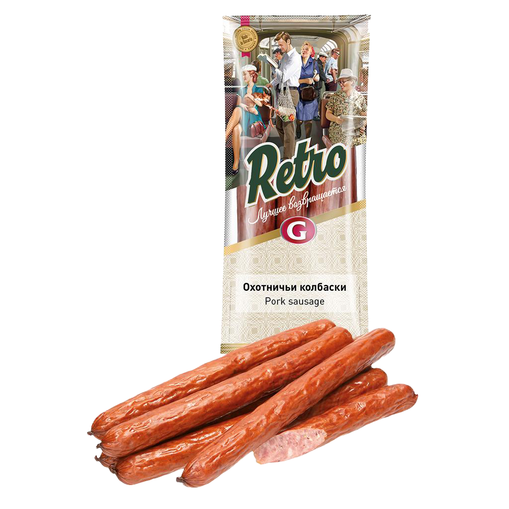 Petites saucisses de porc fumées “Retro” 400g