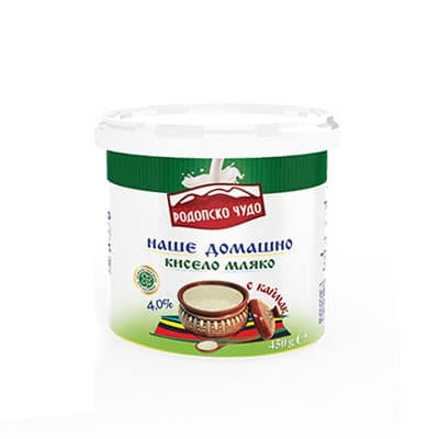 Iogurte de leite de vaca 4,0% de matières grasses