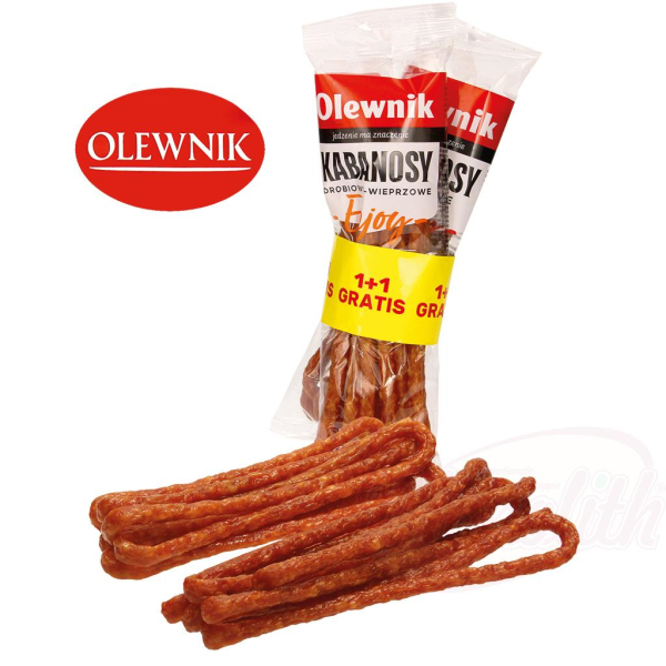 Saucisses Kabanos fumé de porc 105g-OLEWNIK