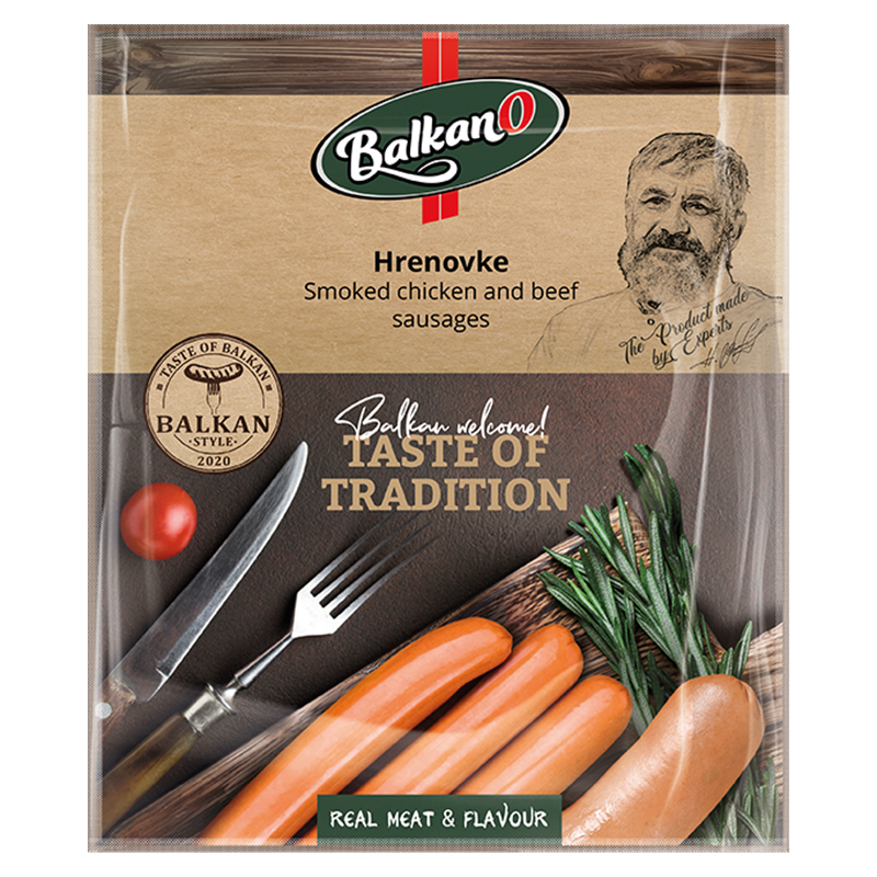 Saucisses de volaille au boeud " Hrenovke "