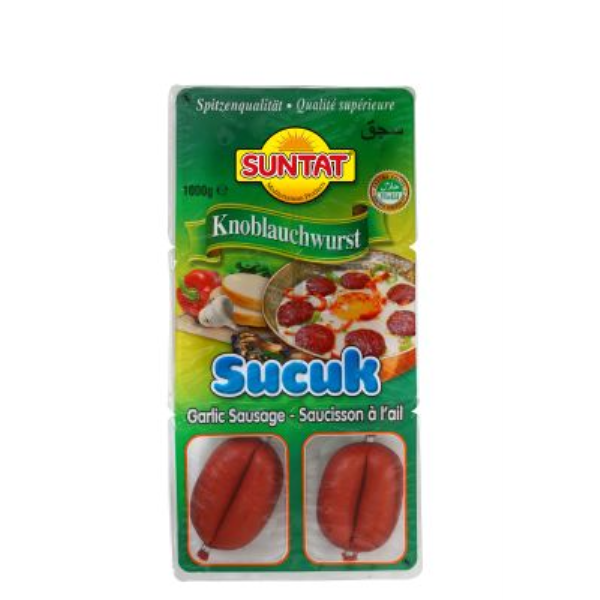 Saucisson à l'ail piquant 1kg - SUNTAT (halal)