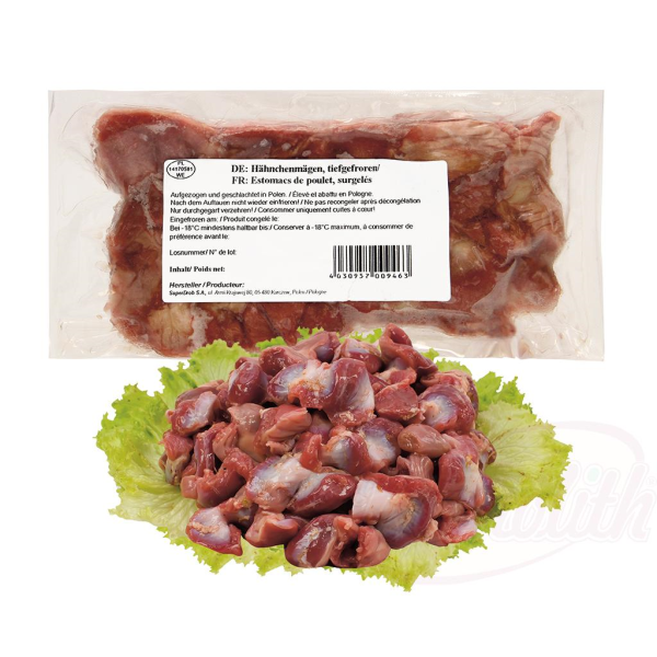 Estomac de poulet surgelé