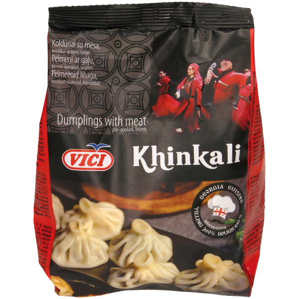 Ravioli "Khinkali" avec garniture de viande, pré-cuits, congelés 400g