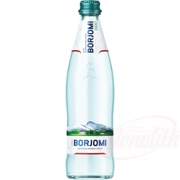 Eau gazifié en bouteille verre 0.5l-BORJOMI