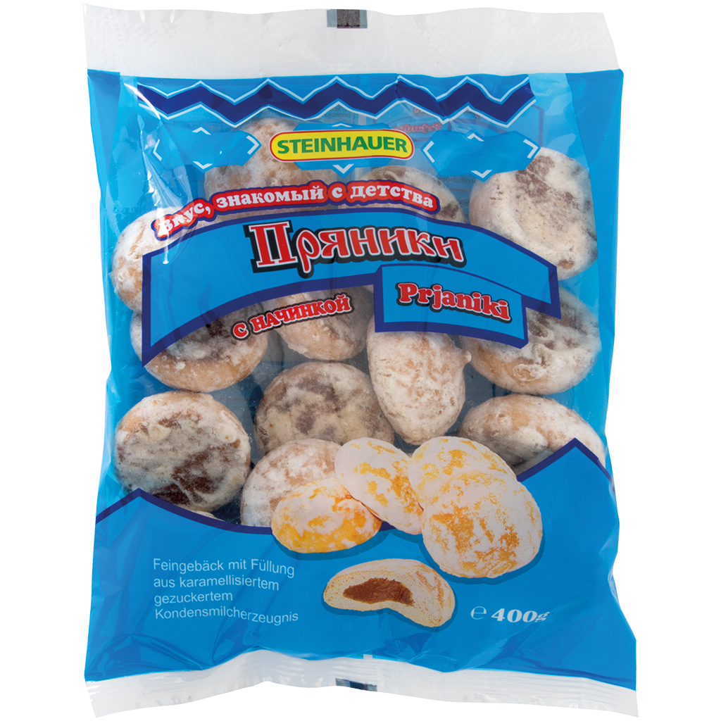 Biscuits sucrés "Prianiki" au goût de chocolat Steinhauer