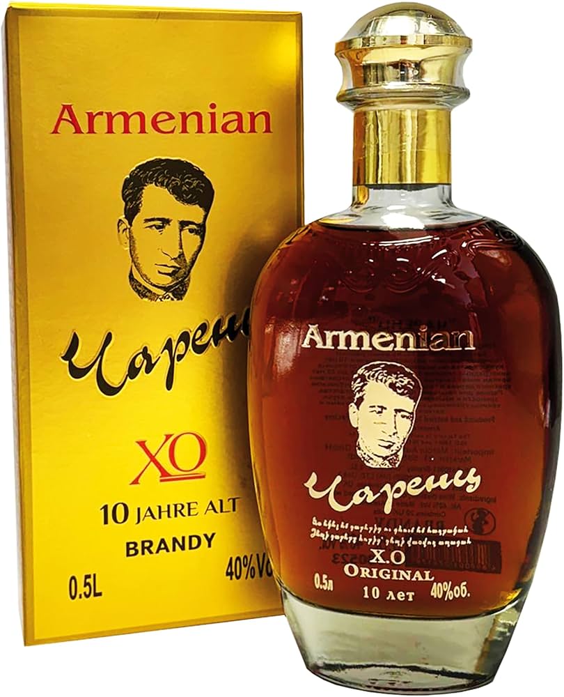 Brandy arménien "Charents" 10 ans d'age 40% vol.